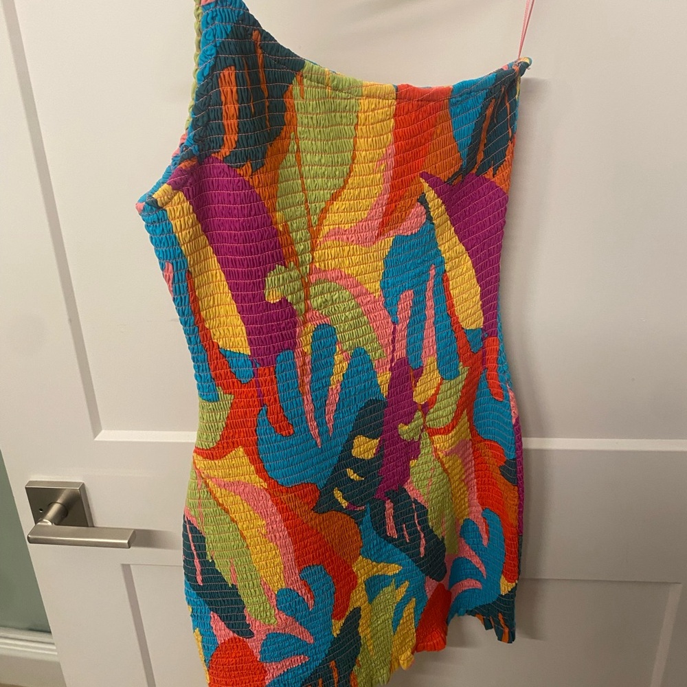 L*Space Multicolor One-Shoulder Dress - Picture 3 of 5